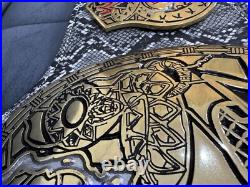Stone Cold Smoking Skull Championship Belt HD 4mm with Faux Snake Skin Cover
