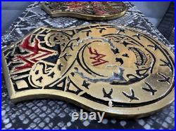 Stone Cold Smoking Skull Championship Belt HD 4mm with Faux Snake Skin Cover