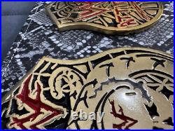 Stone Cold Smoking Skull Championship Belt HD 4mm with Faux Snake Skin Cover