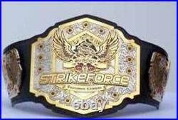 Strike force world champion wrestling mma championship belt adult size 1mm bras