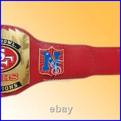 Super Bowl SF 49ers Championship Belt Replica 2MM Title (SAME DAY DISPATCH)