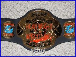 TAZZ & SANDMAN SIGNED ECW WORLD CHAMPIONSHIP TAZ 99 METAL ADULT REPLICA BELT wwe