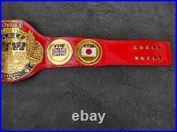 TAZ FTW Heavyweight Championship Wrestling Belt Leather Thick Plated Replica New