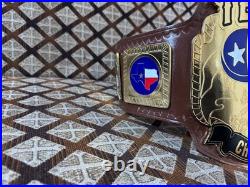 TEXAS Champion HeayWeight Wrestling Title Belt Replica For Aults 2MM on Leather