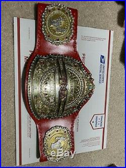 TNA Championship Belt Reppica 4mm Zinc Cowhide Leather