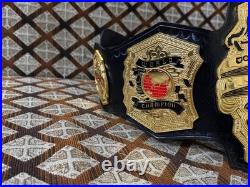 TNA WORLD Heavyweight Wrestling Champion 2MM On Leather Replica Title Belt