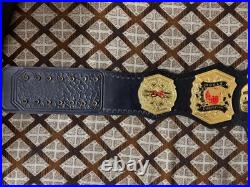 TNA WORLD Heavyweight Wrestling Champion 2MM On Leather Replica Title Belt