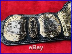 TNA World Heavyweight Championship Title Belt On Real Leather By Paul Martin
