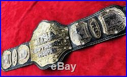 TNA World Heavyweight Championship Title Belt On Real Leather By Paul Martin