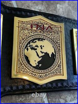 TNA World Tag Team Championship Belt On American leather WWE ECW WCW
