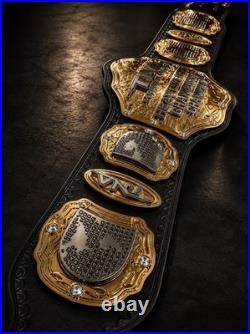 TNA Wrestling Heavyweight Championship Belt Replica Gold Plated 4mm Zinc Gold