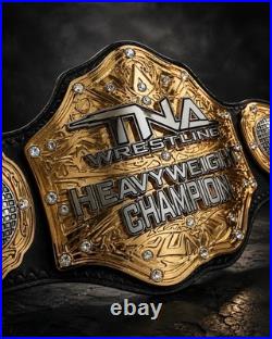 TNA Wrestling Heavyweight Championship Belt Replica Gold Plated 4mm Zinc Gold