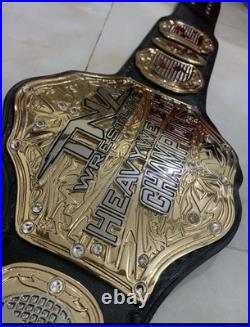 TNA Wrestling Heavyweight Championship Belt Replica Gold Plated 4mm Zinc Gold