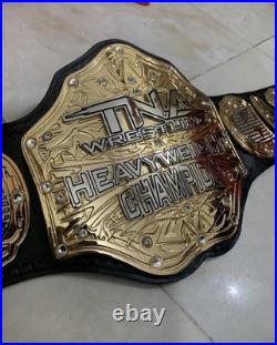 TNA Wrestling Heavyweight Championship Belt Replica Gold Plated 4mm Zinc Gold
