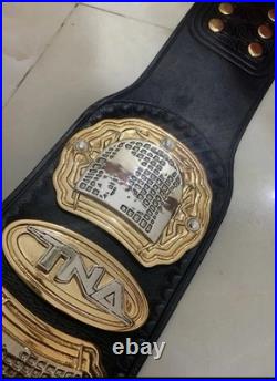 TNA Wrestling Heavyweight Championship Belt Replica Gold Plated 4mm Zinc Gold