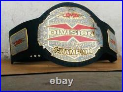 TNA X Division Wrestling Championship Belt Leather Replica Belt Adult Size