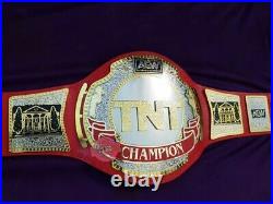 TNT AEW Championship Belt Replica Wrestling Genuine Leather Belt All plates AVLB