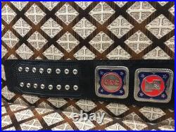 Television HeavyWeight Wrestling Championship Belt Replica Black Leather