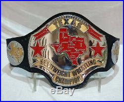 Texas Heavyweight Wrestling Title Replica Championship Belt Zinc Metal 4mm Plate