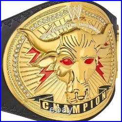 The Rock Brahma Bull Championship Title Leather Belt