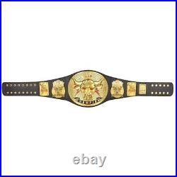 The Rock Brahma Bull Championship Title Leather Belt