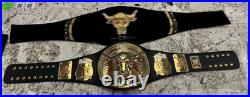 The Rock Brahma Bull Wrestling Championship Replica Title Belt 4mm Brass Adult