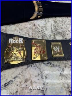The Rock Brahma Bull Wrestling Championship Replica Title Belt 4mm Brass Adult