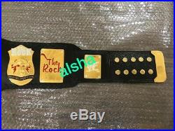 The rock wwe championship belt adult replica