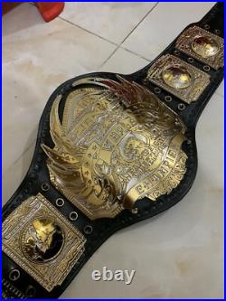Tna Midwest Heavyweight Championship belt, 4mm Zinc, Dual Plated, Real Leather