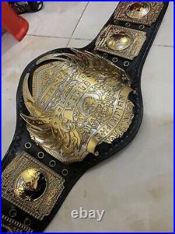 Tna Midwest Heavyweight Championship belt, 4mm Zinc, Dual Plated, Real Leather