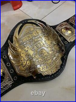 Tna Midwest Heavyweight Championship belt, 4mm Zinc, Dual Plated, Real Leather