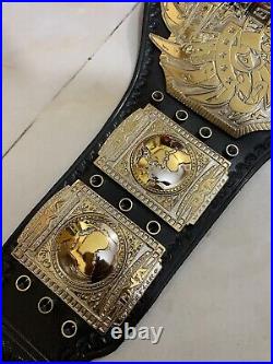 Tna Midwest Heavyweight Championship belt, 4mm Zinc, Dual Plated, Real Leather