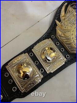 Tna Midwest Heavyweight Championship belt, 4mm Zinc, Dual Plated, Real Leather