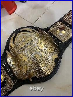 Tna Midwest Heavyweight Championship belt, 4mm Zinc, Dual Plated, Real Leather
