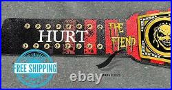 Tribute To Bray Wyatt The Fiend Let Me In Custom Championship Print Leather Belt