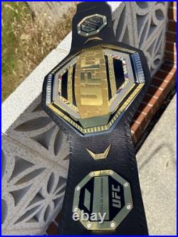 UFC Legacy Championship Title Belt 2mm Brass Gold Adult Size Belt
