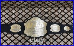 UFC Replica Championship Belt Gold Black Mixed Martial Arts MMA 8mm zinc