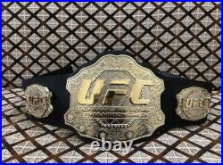 UFC Replica Championship Belt Gold Black Mixed Martial Arts MMA 8mm zinc