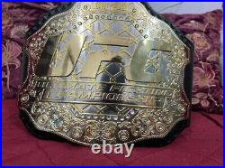 UFC ULTIMATE FIGHTING CHAMPIONSHIP TITLE REPLICA BELT 2MM Brass Dual Plate Adult