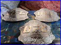 UFC Ultimate Fighting Championship Leather Belt Adult Title Belts Dual Gold