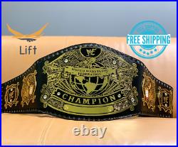 UNDISPUTED WORLD HEAVYWEIGHT CHAMPIONSHIP WRESTLING REPLICA Tittle Belt 2MMBrass