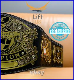 UNDISPUTED WORLD HEAVYWEIGHT CHAMPIONSHIP WRESTLING REPLICA Tittle Belt 2MMBrass