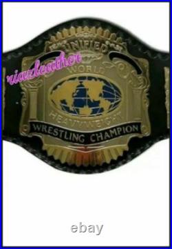 UNIFIED WORLD HEAVYWEIGHT WRESTLING CHAMPIONSHIP BELT ADULT (2mm Plates)