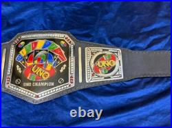 UNO Championship Belt Adult Size Raplica brass plates 2mm brass UNO Championship Belt Adult Size Raplica brass plates 2mm brass