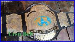 USWA Unified World Heavyweight Wrestling Championship belt Gold Plated