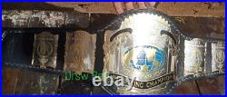 USWA Unified World Heavyweight Wrestling Championship belt Gold Plated