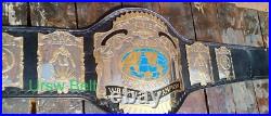 USWA Unified World Heavyweight Wrestling Championship belt Gold Plated