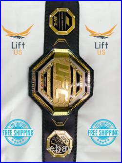 Ufc Legacy Championship Relica Title Belt World Ufc Champion 2mm Brass New