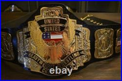 United State Heavyweight Championship Wrestling Replica Belt Real Leather