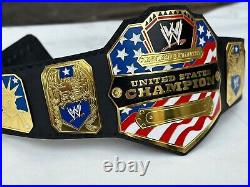 United States Championship Title Belt Replica Adult Size 2mm Brass Metal